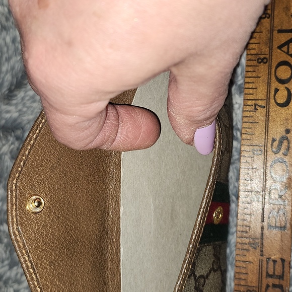 Vintage Gucci Beige and Brown Wallet Never Used - Picture 3 of 6